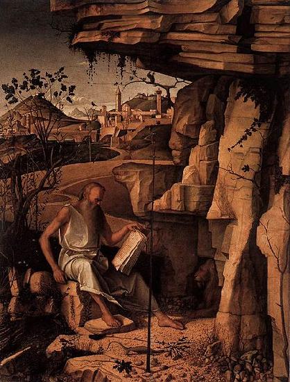 Giovanni Bellini St Jerome Reading in the Countryside